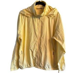 IZOD XFG Women’s Lightweight windbreaker Jacket With Hood Bright Yellow …